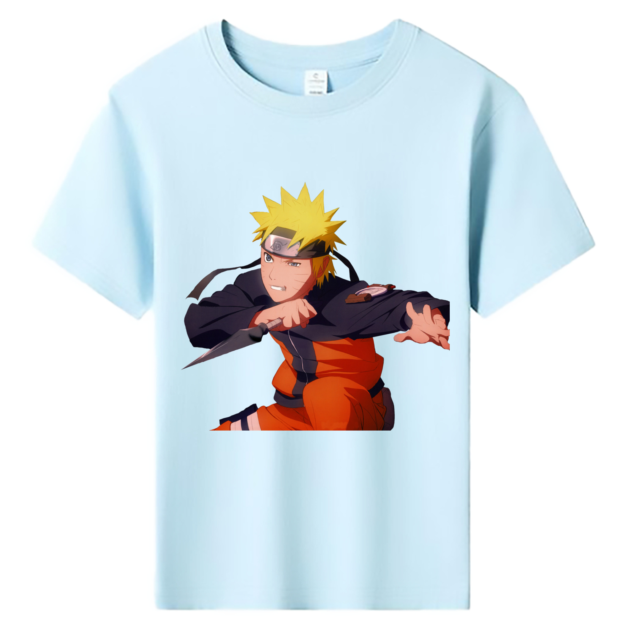 （画像用） NARUTO -ナルト- うずまき ナルト Uzumaki Naruto 綿100％キッズTシャツ（フロントプリント）